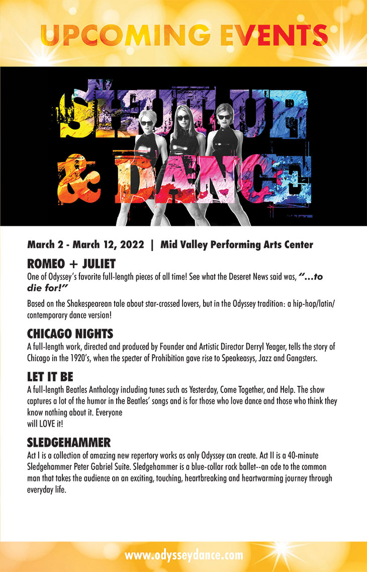 Odyssey Dance Upcoming performances